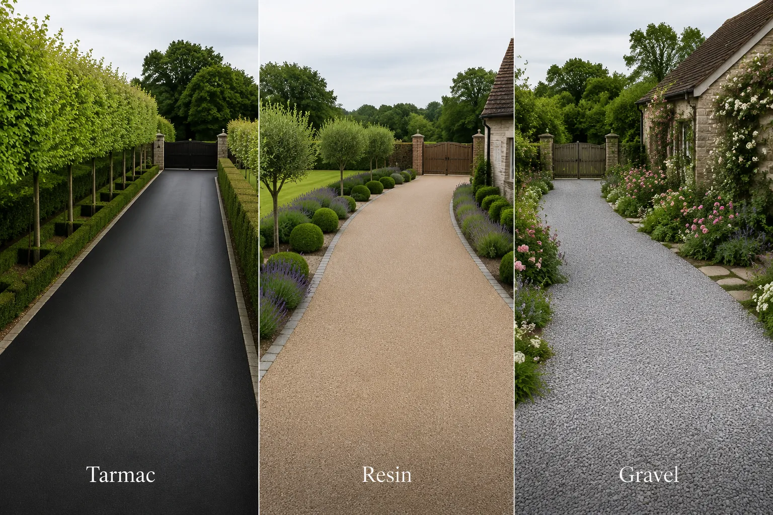 What are the best permeable driveway materials that work with plantings?