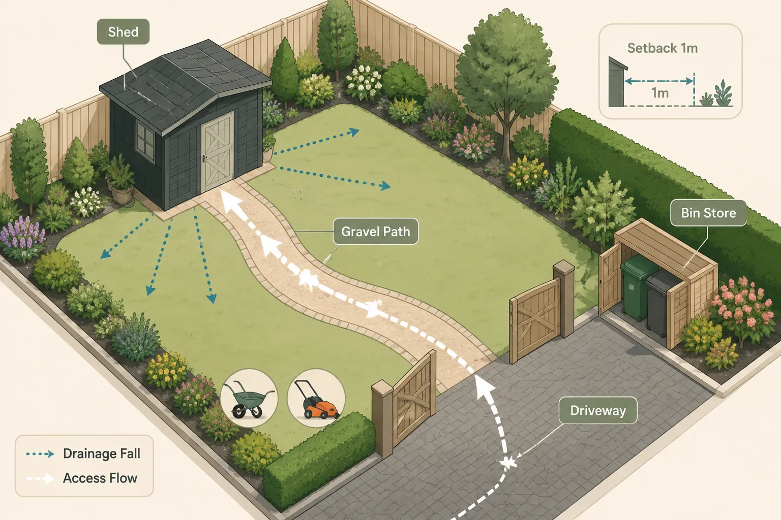 How much does it cost to install a garden shed and driveway together?